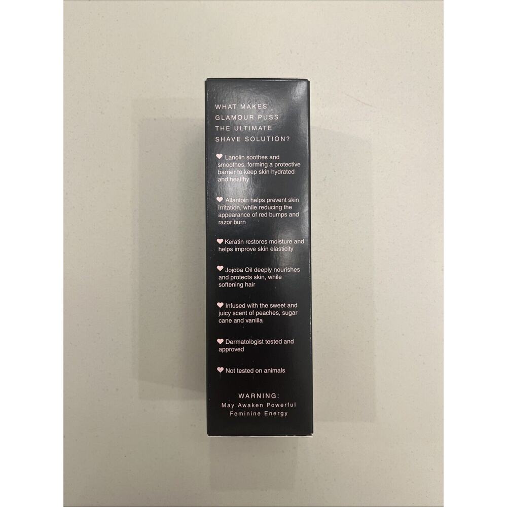 Brand New In Box Booty Parlor Glamour Puss Shave Cream 8oz Lanolin Cruelty Free - Picture 5 of 7